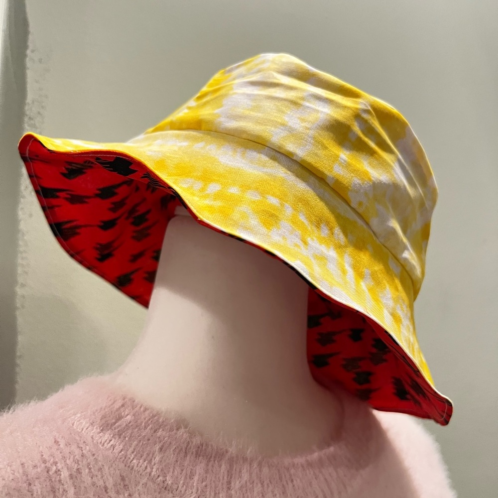 Handmade bucket hat.